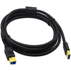 USB-A 3.0 Male to USB-B Male Data Gold Plated Cable For Scanner Printer - Picture 1 of 12