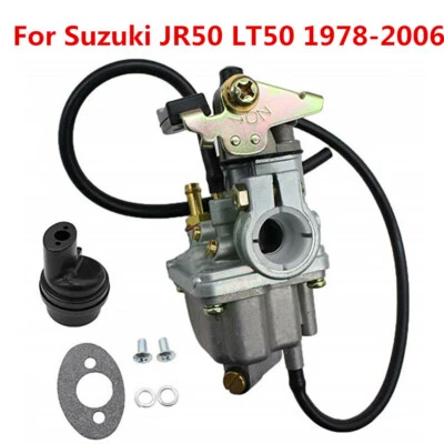 Carburador + junta de caja de aire conjunto de caja de filtro de aire para Suzuki JR50 LT50 1978-2006 Foto 1 de 4