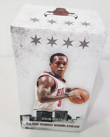 Rajon Rondo Chicago Bulls 2016 2017 Bobblehead CSN SGA New In Box Cover