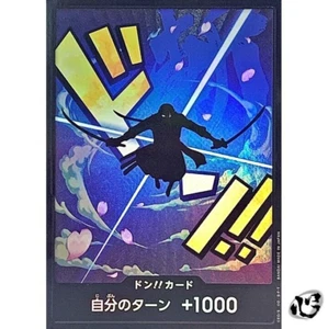 DON !! Card Roronoa Zoro Foil PRB01 Premium Booster ONE PIECE Card TheBest Japan - Picture 1 of 4