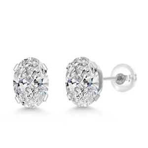 1.40 Cttw 14K White Gold Lab Grown Diamond Earrings For Women Men | Gemstone - Picture 1 of 3