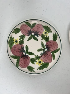 Vintage Rubens Original 2127 Decorative Strawberry Saucer Hand Painted Japan - Picture 1 of 3