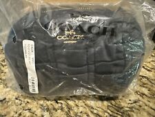 Coach Small Ruched Cosmetic Case Pouch Nylon Midnight M-07