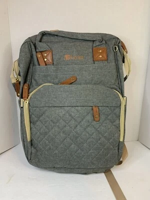 Diaper bag backpack Large Baby Tote Travel Pack Water Resistant Purse Multi Use - Image 1 of 4