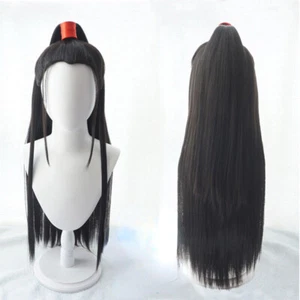 Chinese Hanfu The Untamed WuXian Men's Womens Wig Wei Ying Ancient Costume Wig - Picture 1 of 4