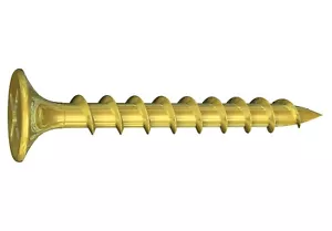 GRABBER X1100YZ #8 x 3 in. Tornillos para paneles de yeso de madera dorada Philips con cabeza de corneta - 6 libras. - Imagen 1 de 2