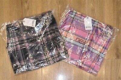 Next Girl's Tartan Skirt Available In 2 Colours Sizes Age 3 To 11 Years - BNWT • 9.88€
