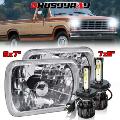 Faros LED Hi Lo Beam H6054 para Ford Ranger 1983 1984 1985-1988 7X6" 5x7" Foto 1 de 4