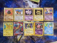 pokemon card lot holo vintage Lot Of 10