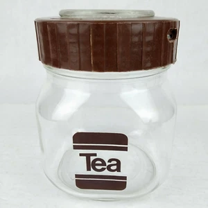 Bote de té de vidrio Fidenza Vetraria con tapa de sellado de plástico por Alimenti de colección - Imagen 1 de 7
