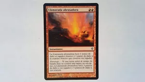 SPANISH Searing Blaze Worldwake- Magic the Gathering Red - Picture 1 of 2