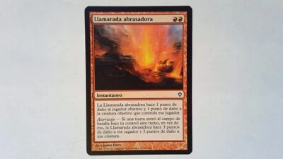 SPANISH Searing Blaze	 Worldwake- Magic the Gathering Red - Image 1 of 2