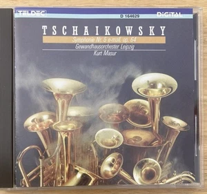 Tchaikovsky Symphony #5 KURT MASUR Leipzig Gewandhaus Orchestra 1988 TELDEC CD - Picture 1 of 3