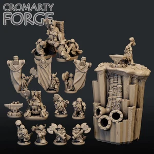 pack personnage nain noires 10mm - Picture 1 of 1