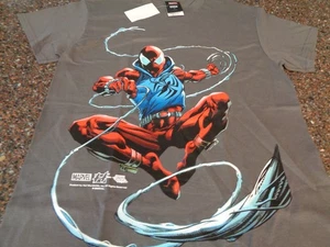 HUF x Marvel Scarlet Spider Erwachsene Small grau SS T-Shirt Spider-Verse brandneu - Bild 1 von 7