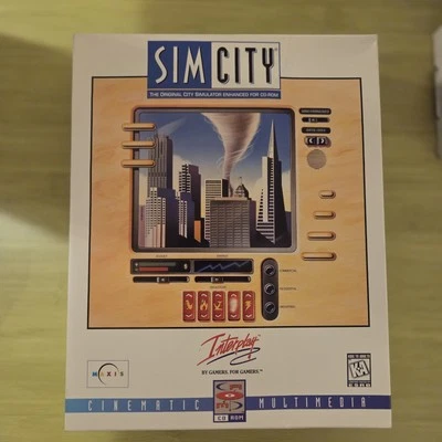 Original Interplay Sim City (Windows PC Big Box, 1997) Complete - Image 1 of 4