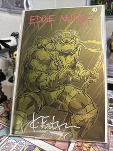 Shadow Rain Art Book Donny Gold 1/1 Signed By Eddie Nunez & Kevin Eastman W/COA - Picture 1 of 1