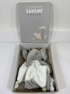 Doudou Et Compagnie Paris Couleurs Sabana Elefante Anudado Seguridad Bebé Lovey - Imagen 1 de 4
