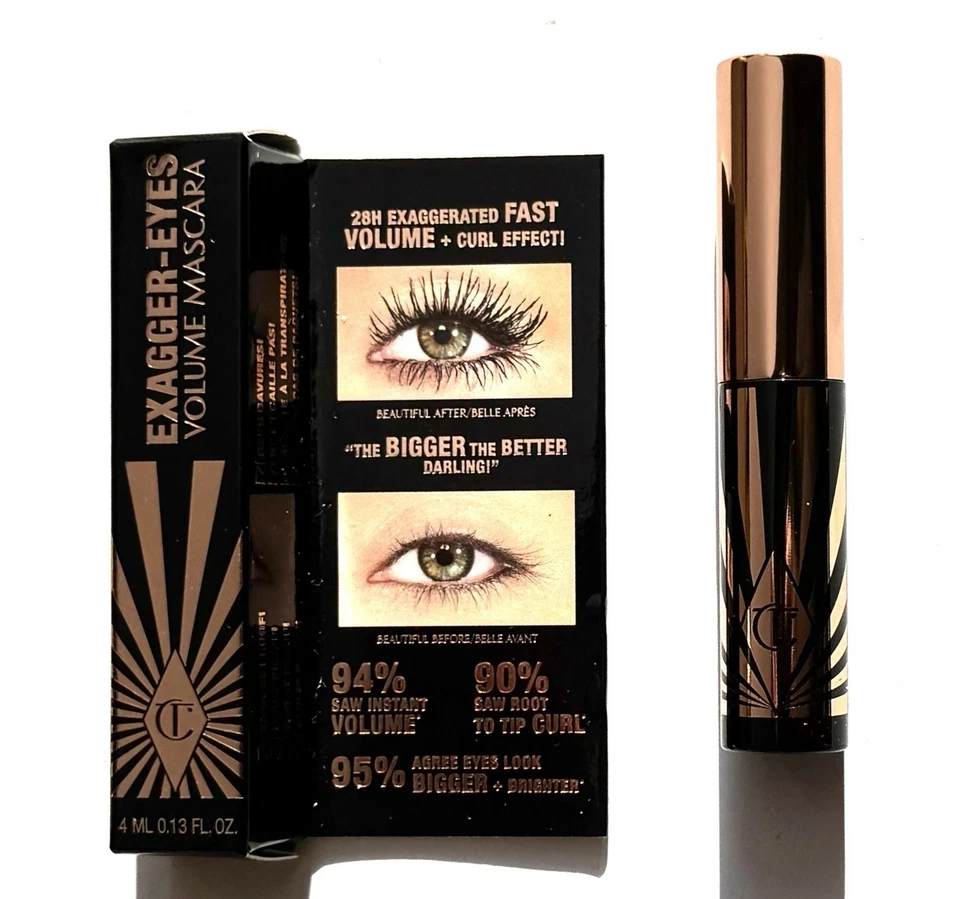Charlotte Tilbury Exagger Eyes Volume Mascara Noir Mini 4 ml - Photo 1/3