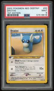 2002 POKEMON NEO DESTINY 1ST EDITION 63/105 DRATINI PSA 9 ***LOW POP 123*** - Picture 1 of 2
