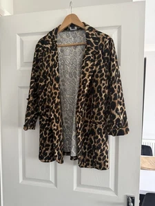New Look Animal Print Blazer Size 10 - Picture 1 of 4