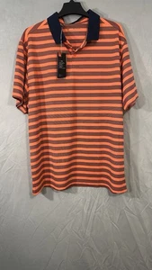 polo under armour nero freddo NUOVA 2XL arancione a righe manica corta - Foto 1 di 10