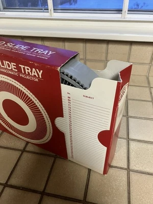 Vintage GAF 100 Slide Tray Carousel with original box and tray album - Image 1 of 4