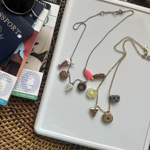 CREWCUTS J. Crew Kids Food Charm Set of 2 Necklaces - Picture 1 of 5
