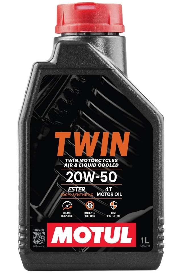 Motul Twin 4T 20W-50 100% Synthetic, 1-Quart - Image 1 of 1
