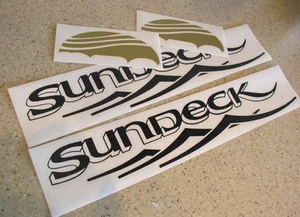Sea Ray Sundeck Replacement Decals Die-Cut 2-PAK FREE SHIP + FREE Fish Decal! - Picture 1 of 1