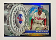 2023 Bowman Platinum #TV-15 JUSTIN CRAWFORD Treasures In The Vault 1:412 pack SP
