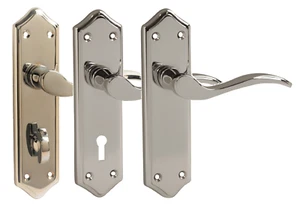 Manija de puerta interna Vibe Designer palanca de puerta de turín muebles pulidos cromo - Imagen 1 de 7