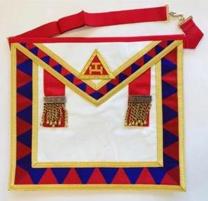 Freimaurer Royal Arch Kapitel Prinzipien (Hohepriester) Schürze - Echtleder - Bild 1 von 1