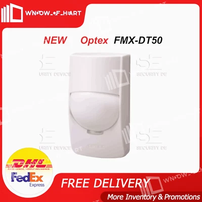 2PCS Optex FMX-DT50 Infrared Microwave Dual Alarm Detection - Image 1 of 2
