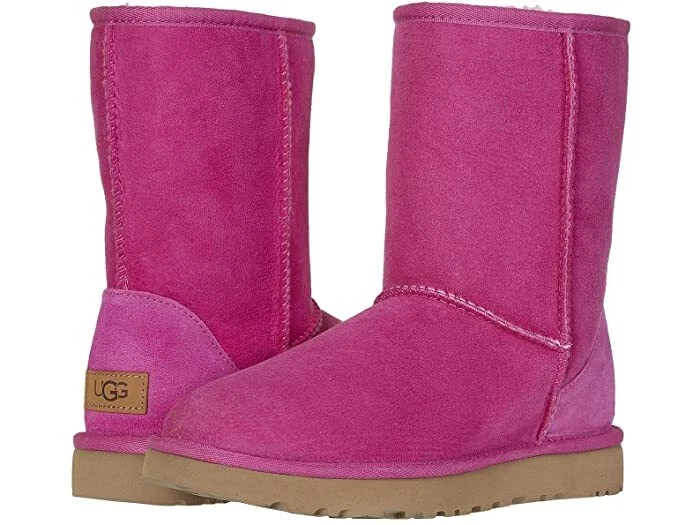 UGG Fuchsia Classic Short II Water-resistant Sheepskin BOOTS US 5