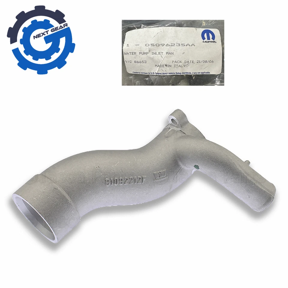 Novo Tubo de Entrada de Água Mopar Genuíno Para 2000-2009 Jeep Chrysler Caravan 5096235AA - Imagem 1 de 1