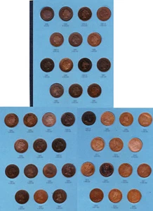 Canada Large Cent Set. 1858 - 1920. COMPLETE. In Blue Whitman Coin Folder - Picture 1 of 24