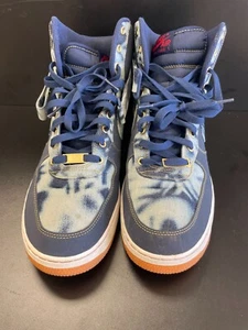 US Size 12 - Nike Air Force 1 07 High Denim - Picture 1 of 6