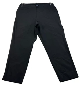 Venezia Jeans Cropped Pants Womens Size 18 Petite 18P Black Stretch Pockets - Picture 1 of 7