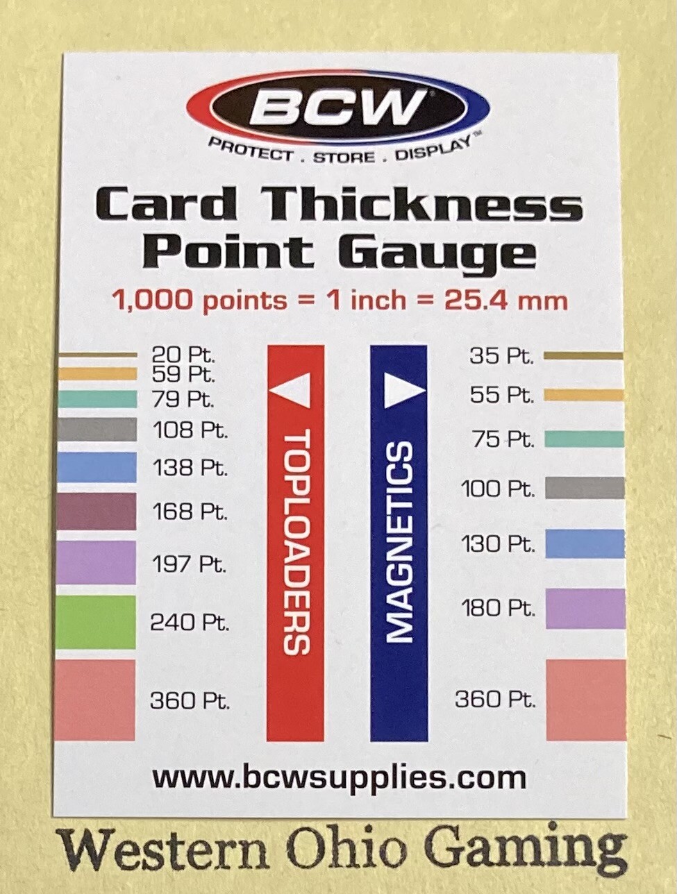 BCW Card Thickness Point Gauge | eBay