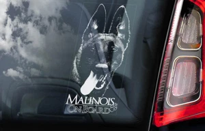 BELGIAN MALINOIS Sticker, Dog Window Decal Car Stickers Gift Bumper Sign - V05 - Picture 1 of 1