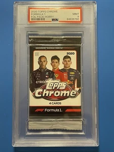 Topps 2020 cromo Fórmula 1 F1 lámina Hobby Pack PSA 9 como nuevo (Hamilton Verstappen) - Imagen 1 de 4