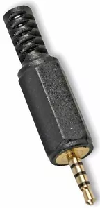 2.5MM 4P 4 POLOS 4 VÍAS ENCHUFE CONECTOR DORADO, TERMINALES DE SOLDADURA PARA CABLE DE AUDIO O VIDEO - Imagen 1 de 5