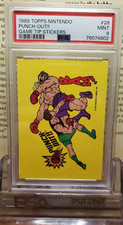 1989 Topps Nintendo Game Tip Stickers 28 Punch-Out BAM MINT PSA 9 4802