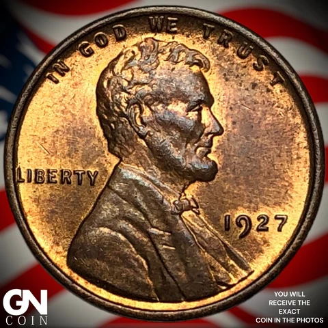 1927 P Lincoln Cent Wheat Penny  Q7038 Cover