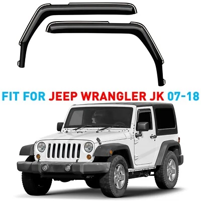 Rain Guards Vent Visors Shade for 2007-2018 Jeep Wrangler JK - Image 1 of 4