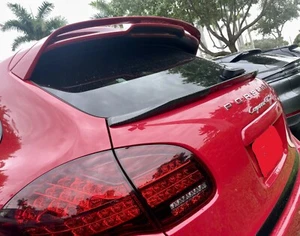 2011-15 Porsche 958 Cayenne Tesoro Rear Trunk Flush Spoiler FRP Satin Black USA - Picture 1 of 12