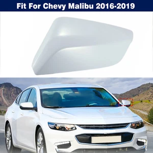 Left Driver Side Rearview Mirror Cover Cap White For Chevy Malibu 2016-2019 - Picture 1 of 8