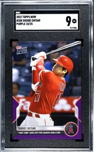 2022 Topps Now #388 Shohei Ohtani  SGC 9 MINT Purple /25 Career High 8 RBI Game  - Picture 1 of 1