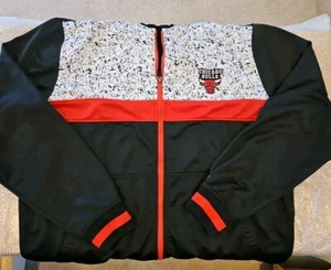 Chicago Bulls Zipway  PULLOVER HOODIE Black XL - Picture 1 of 4